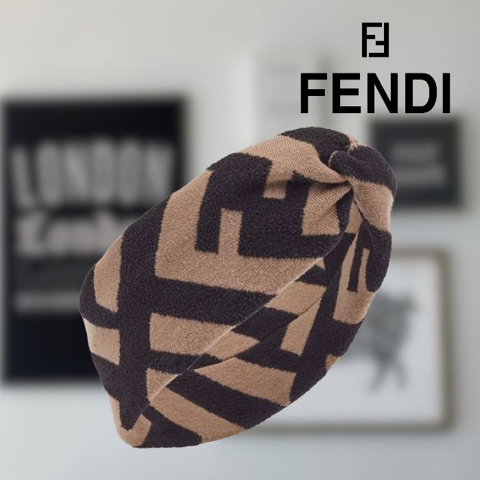 華麗 FENDI ヘアバンド パターン入り ヘアアクセサリー