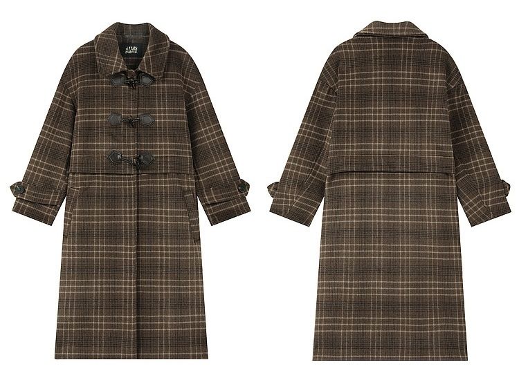 ★ELF SACK★ チェック柄 学院風 ツイード コート /送料込 ☆ELF SACK☆ チェック柄 ツイード ロング コート/送料込 (ELF