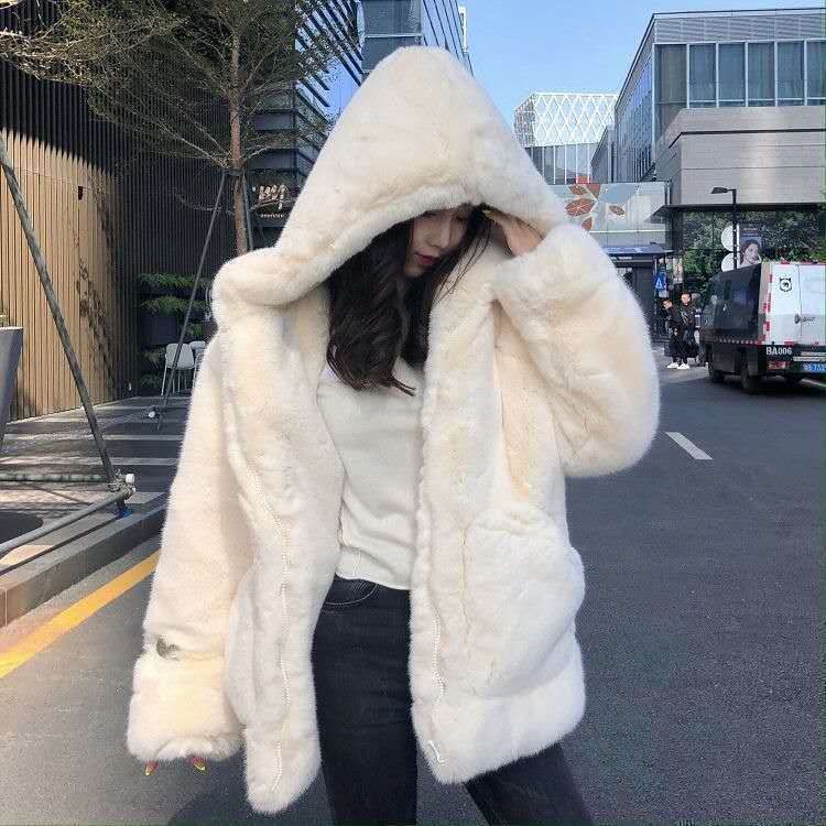 フェイクファー ブルゾン