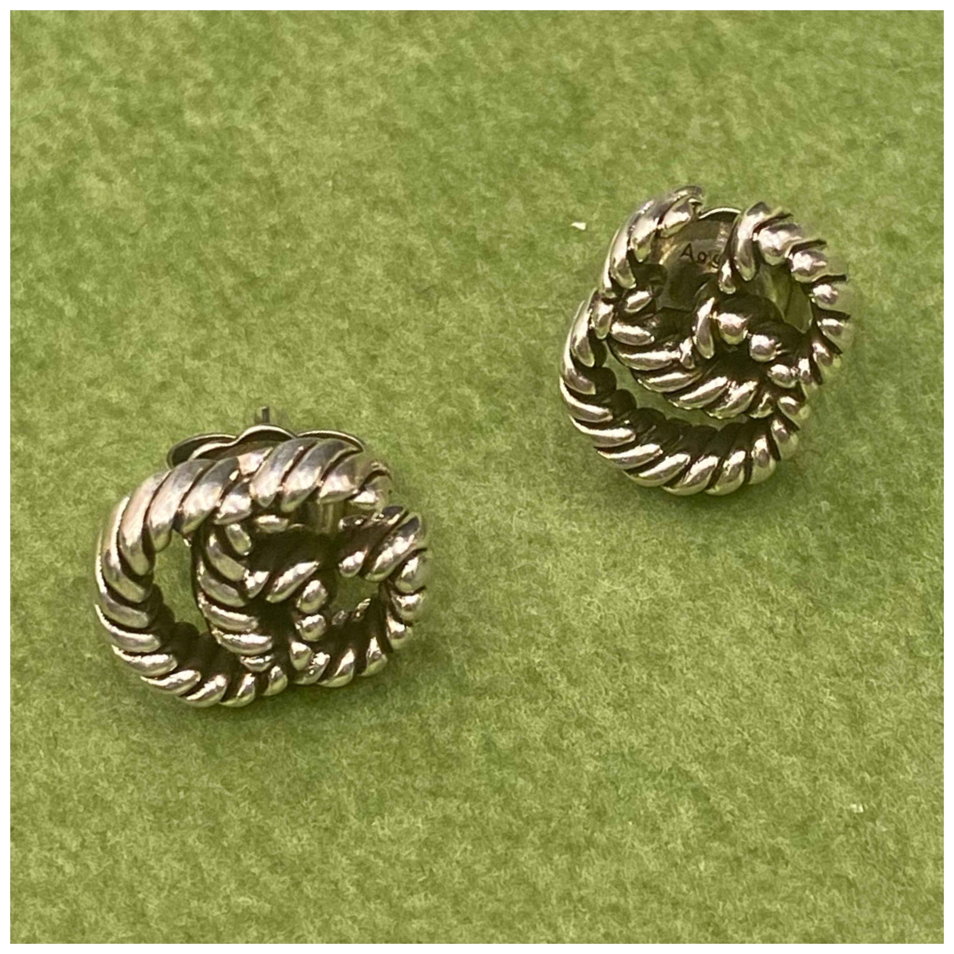 【超ポイント祭?期間限定】 DOUBLE GUCCI G (GUCCI/ピアス グッチダブルGピアスシルバー アクセサリー