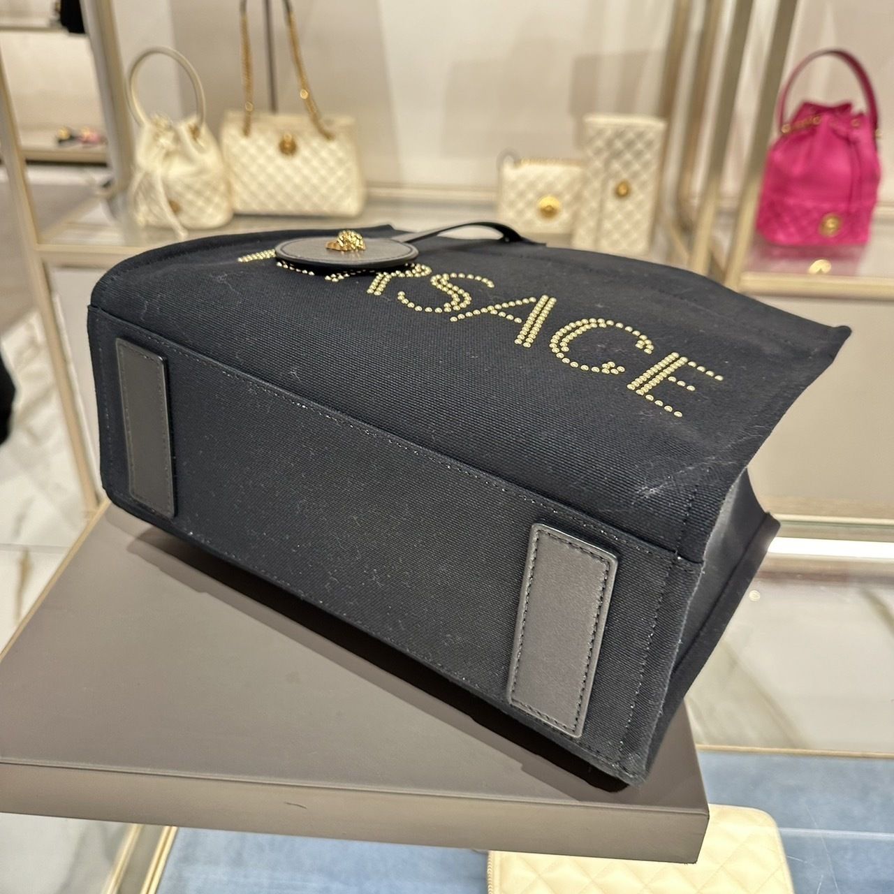 ヴェルサーチ 1014568 キャンバス 2way トートバッグ 関税込】 VERSACE キャンバス トートバッグ (VERSACE/トート