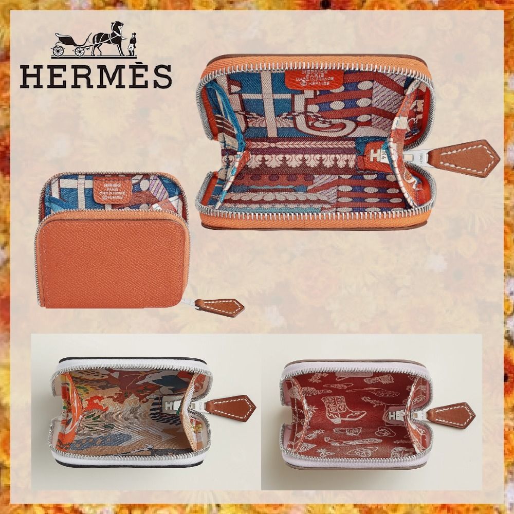 HERMES 財布アザップ シルク