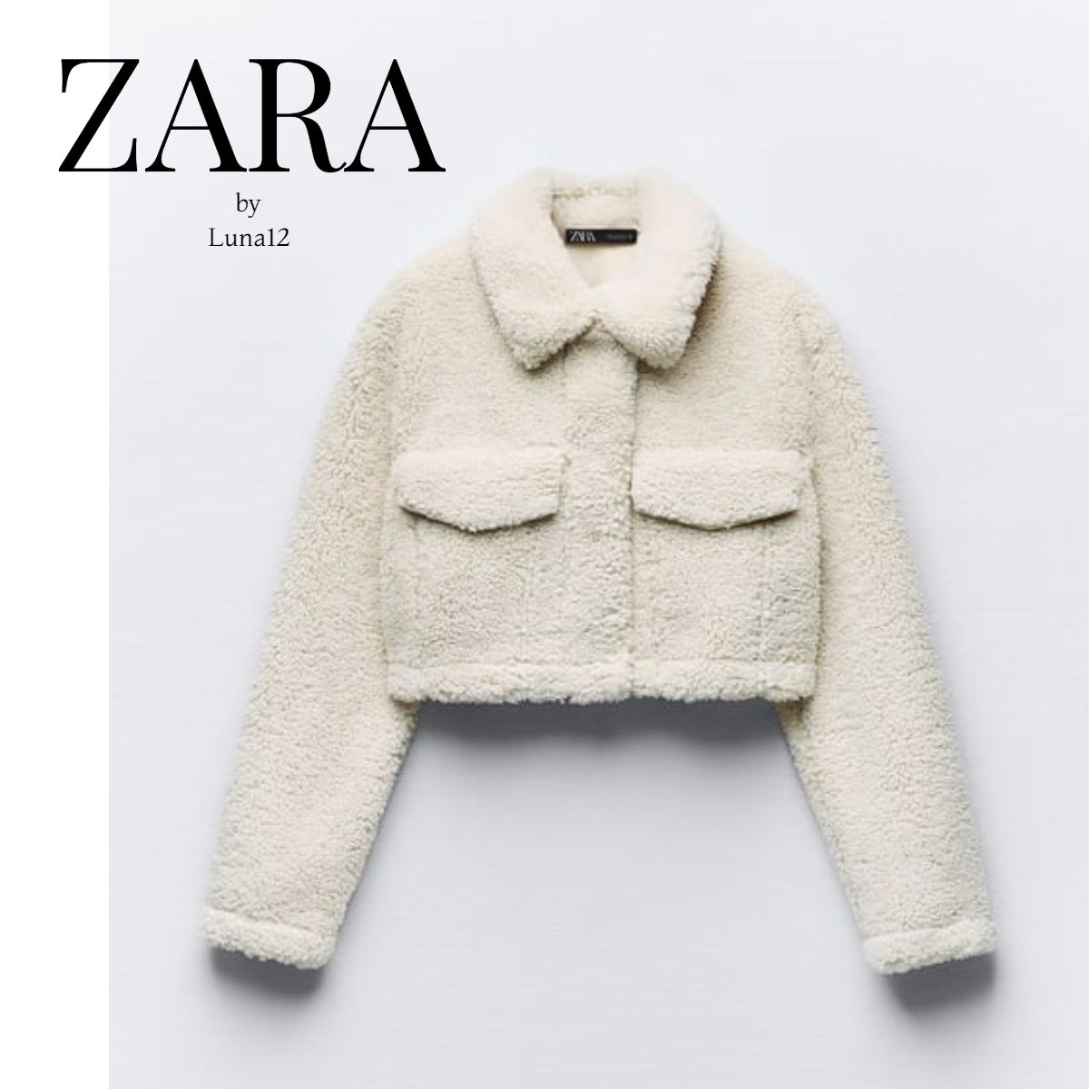 完売必須】ZARA♡ クロップドフェイクボアジャケット (ZARA/ジャケット 完売必須】ZARA♡ クロップドフェイクボアジャケット (ZARA/ジャケット