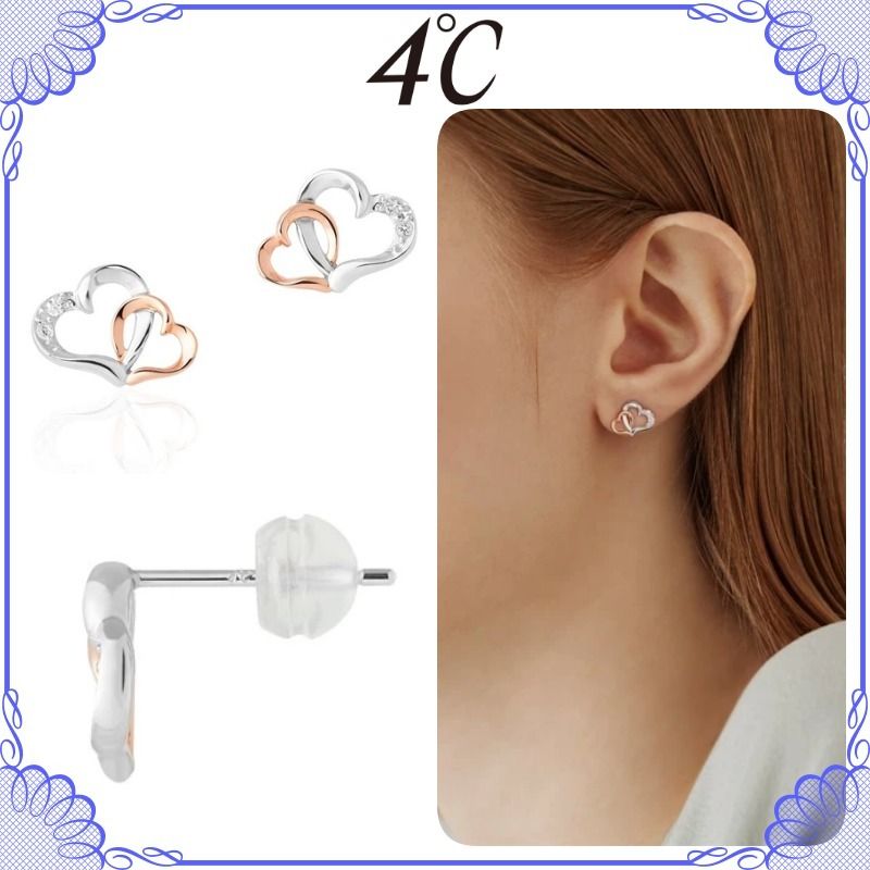 大人気!! 4℃ K10 シルバー ハート ジュエリーピアス (4℃/ピアス) 101945511【BUYMA】 大人気!! 4℃ K10 シルバー ハート ジュエリーピアス (4℃/ピアス) 101945511【BUYMA】