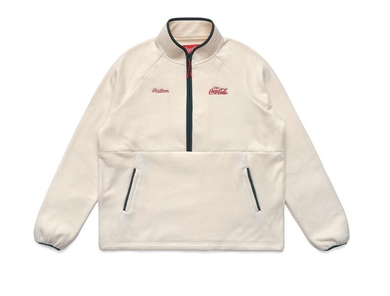 【MALBON】 [MALBONXCOCA-COLA] Fleece Zip Pullover /追跡付 MALBON】 [MALBONXCOCA-COLA] Fleece Zip Pullover /追跡付