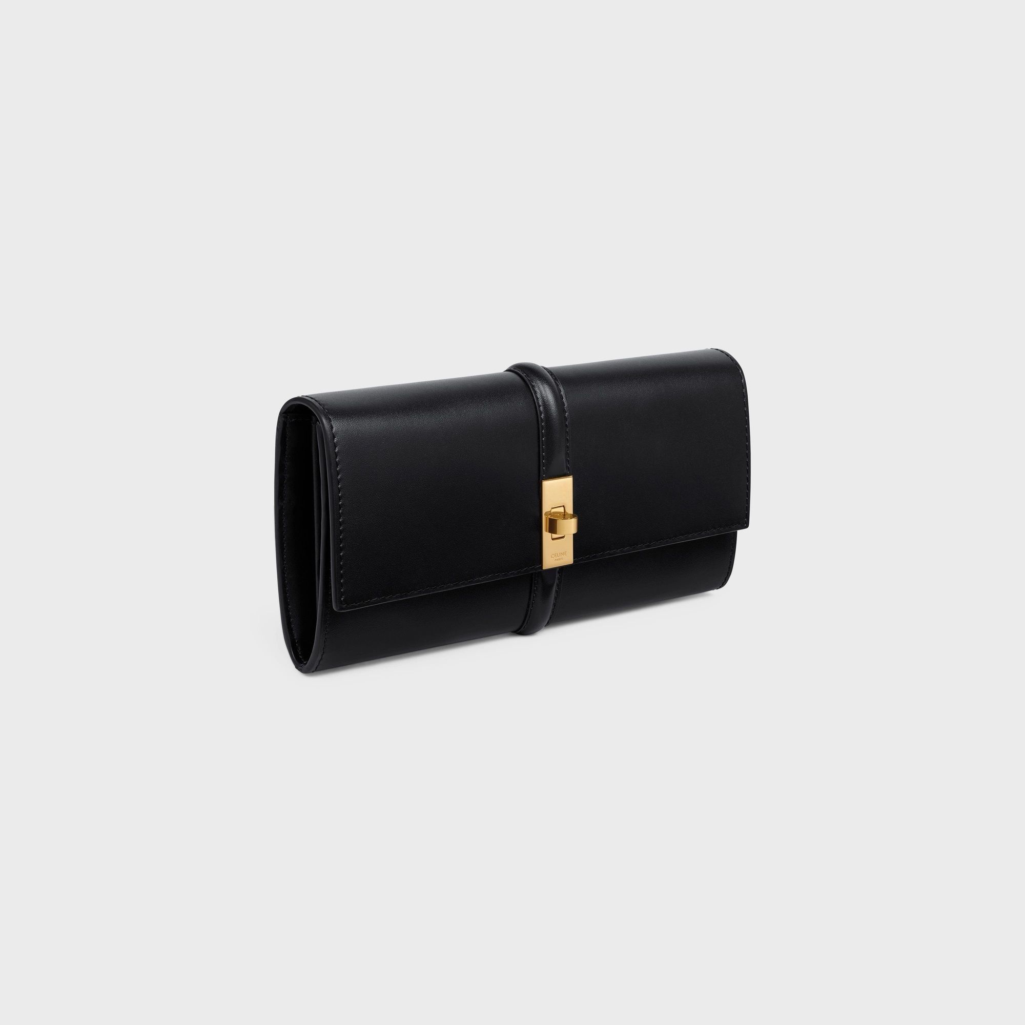 CELINE シャイニーカーフ 16 セーズ ラージウォレット (CELINE