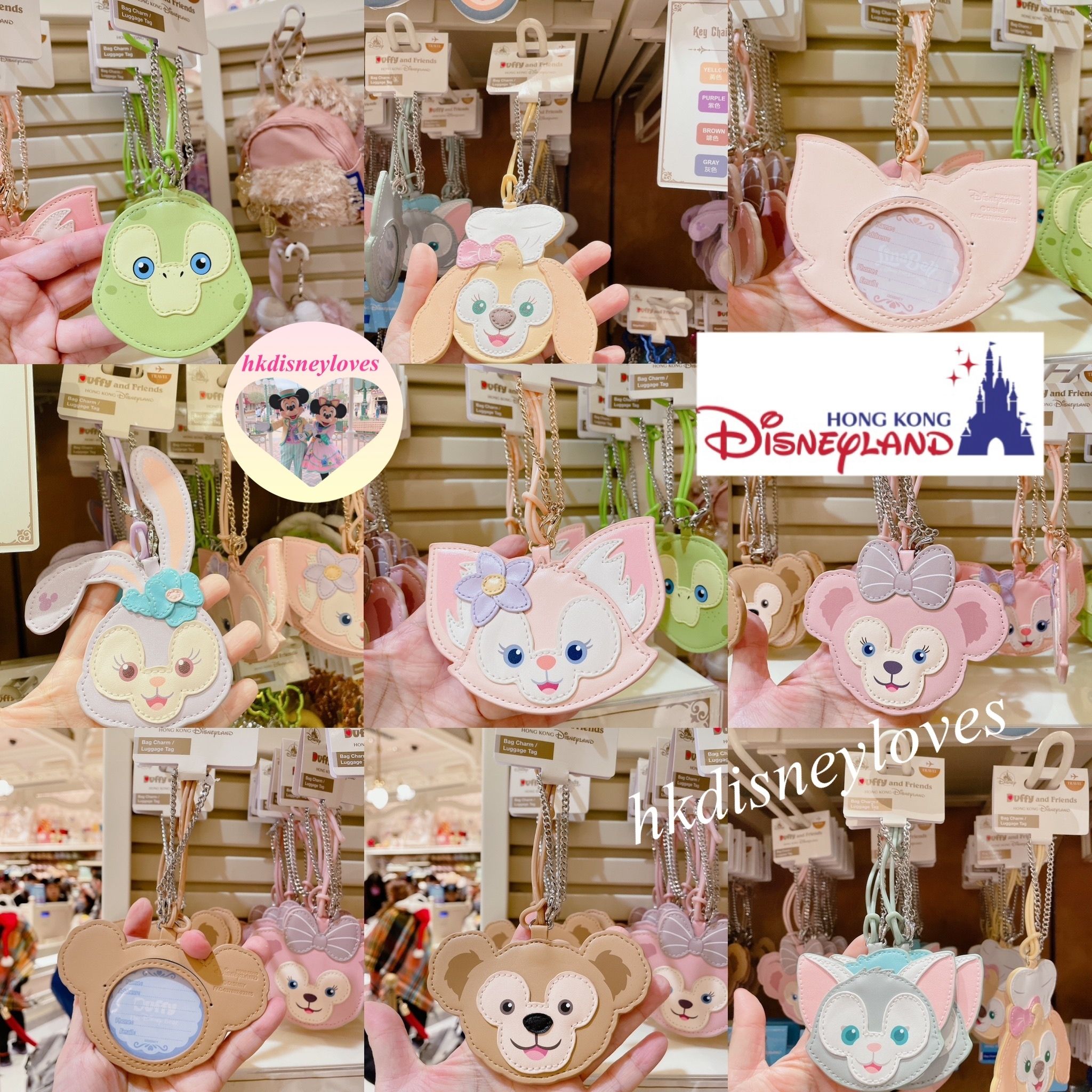 香港ディズニー☆新商品☆D&Fバックチャーム(ラゲージタグ) (Disney