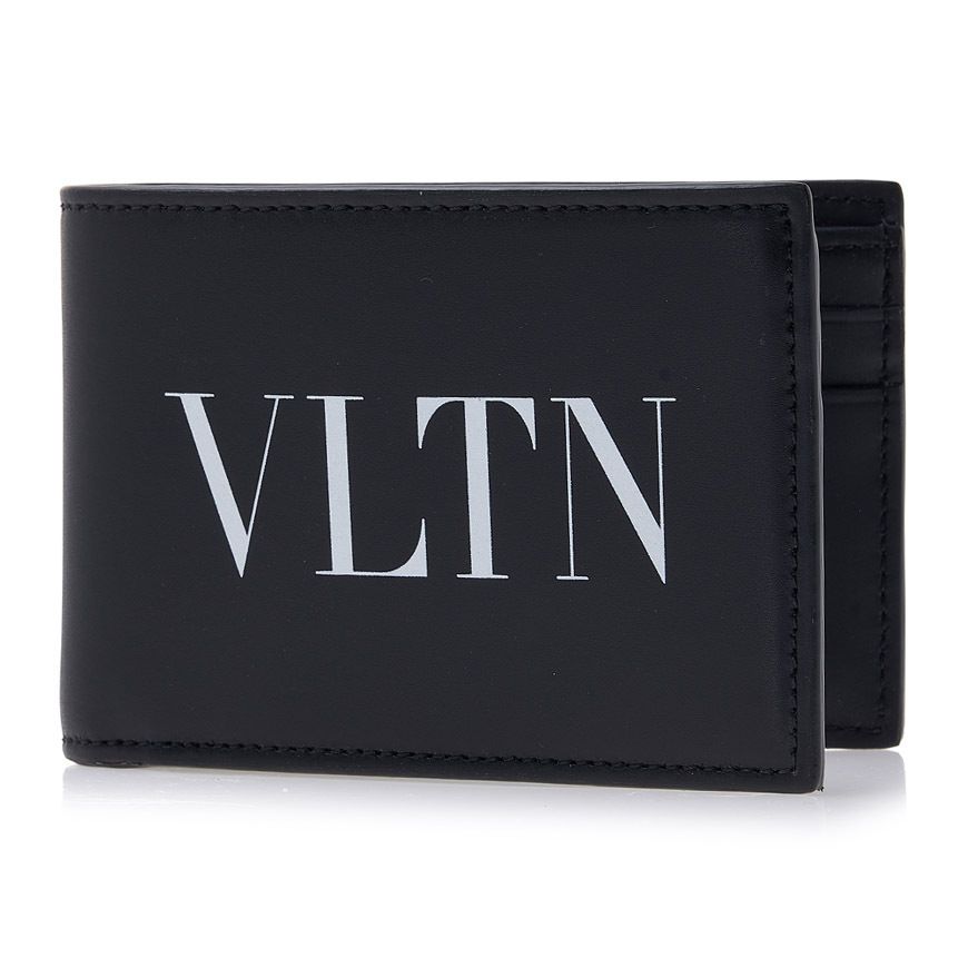 VALENTINO(ヴァレンティノ) / 2つ折り財布/レザー/BLK/無地