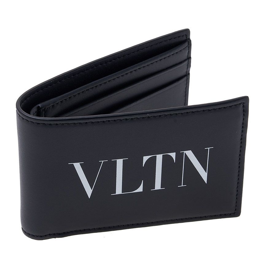 会員様限定 お買い得商品 メンズ VALENTINO VLTNロゴ (VALENTINO/折りたたみ 二つ折り財布 小物