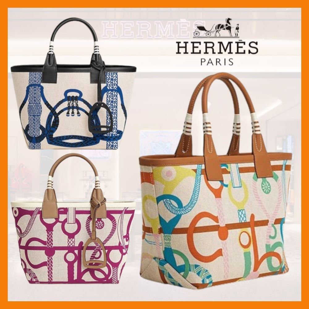 遊び心全開デザイン♪】HERMES☆トートバッグ《Steeple 25
