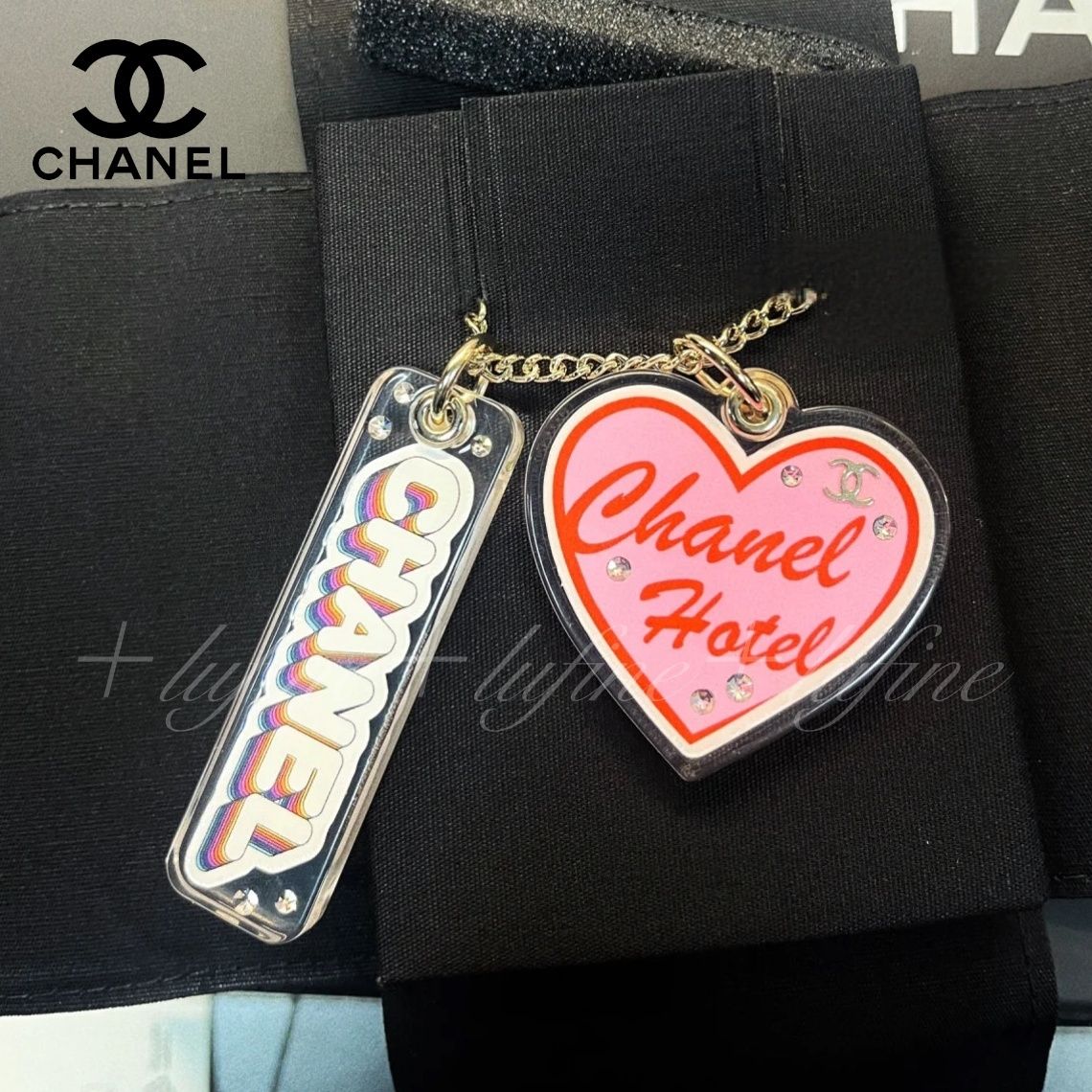 アクリルパーツが可愛い♪】CHANEL ペンダント ネックレス