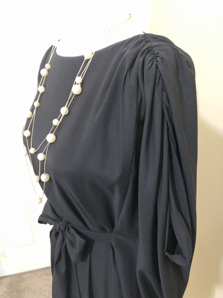 Suzi Chin for Maggy Boutique☆ブラックカフタンワンピース Suzi Chin for Maggy Boutique☆ブラックカフタンワンピース