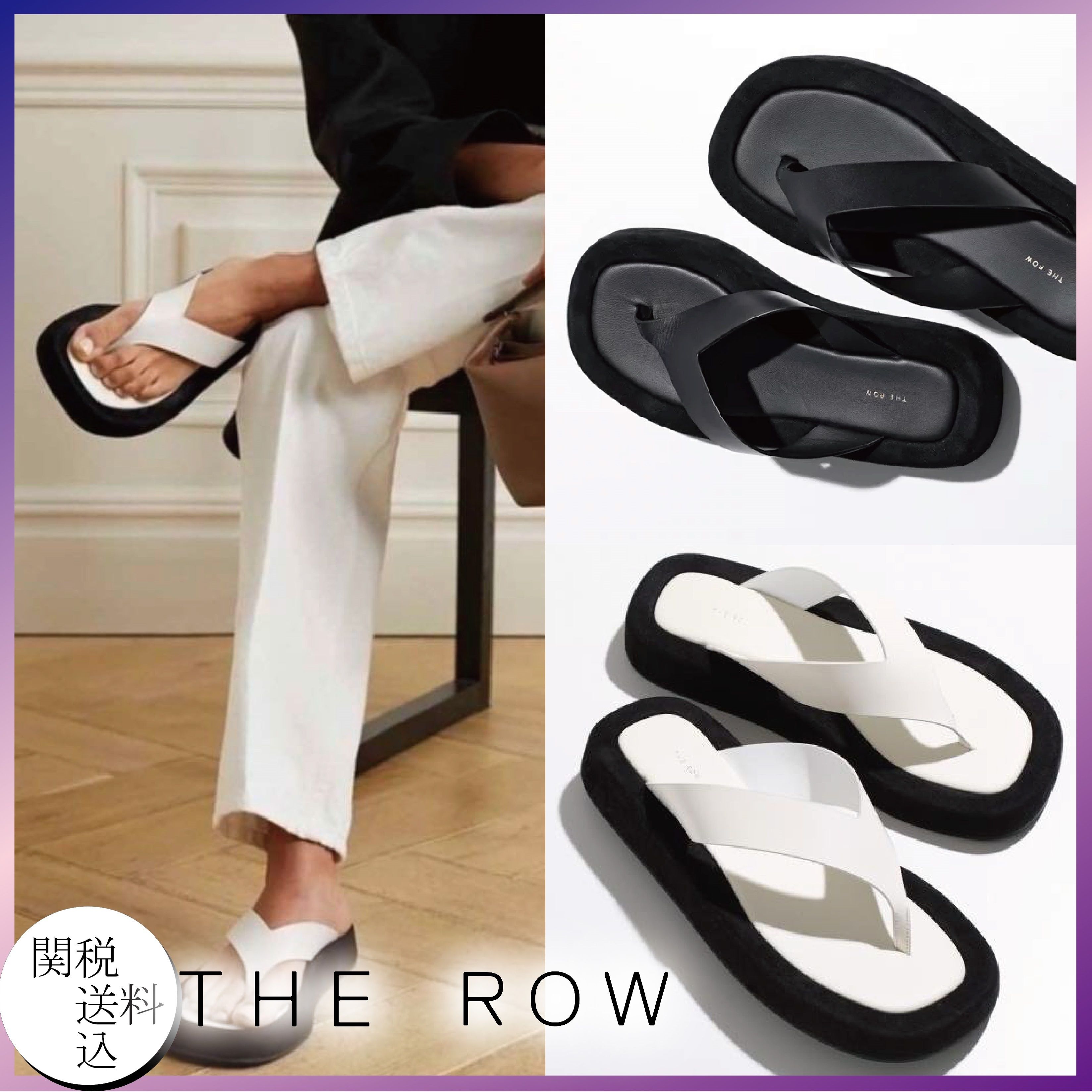 (セール）The Row Ginzaベルベット プラットフォームサンダル GINZA The Row(ザ・ロウ) サンダル・ミュール(レディース