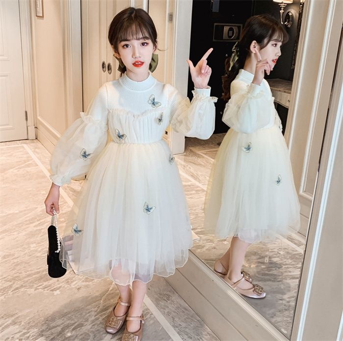 キッズワンピース キッズドレス 女の子 2色 110-160㎝ 23zm704