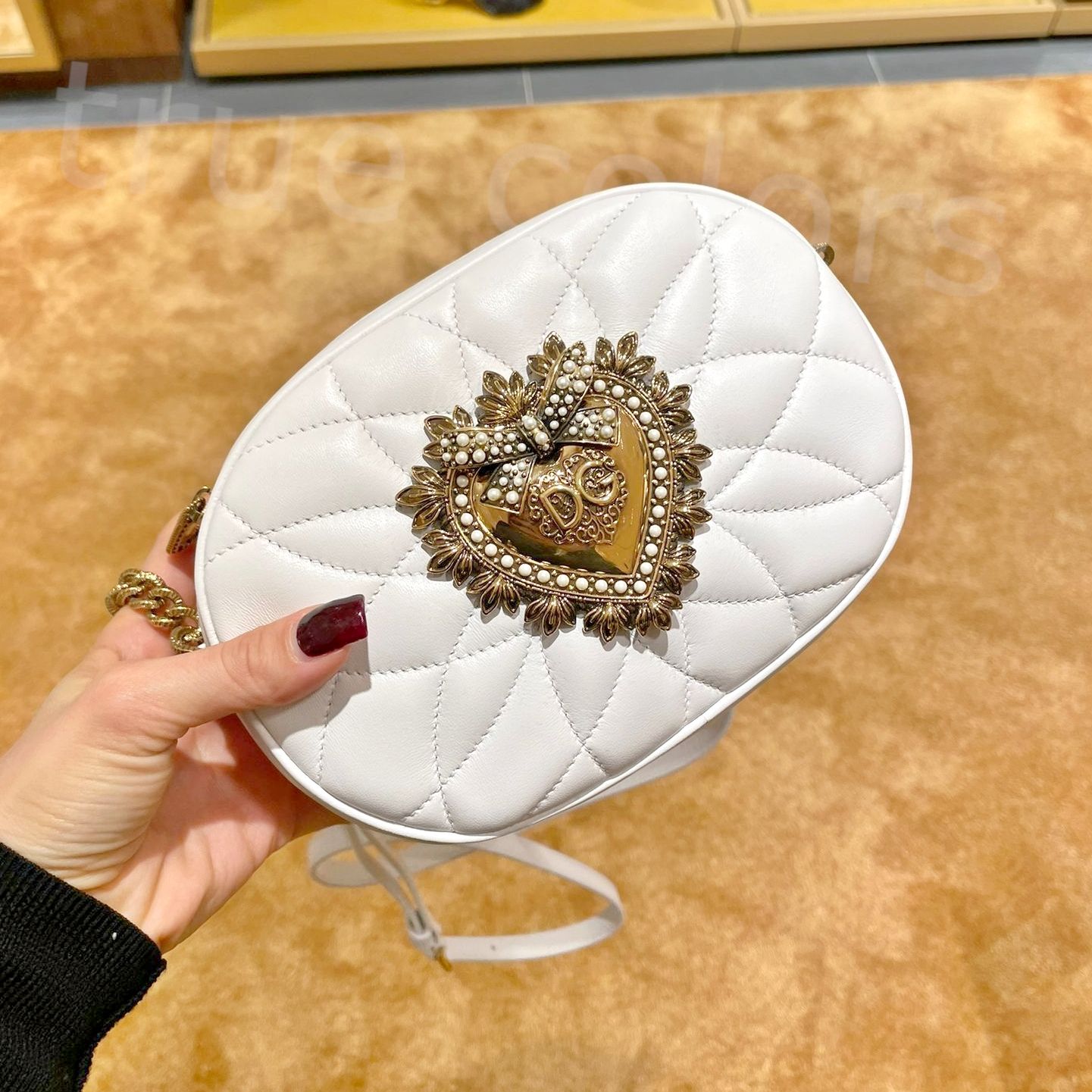 DOLCE&GABBANA DEVOTIONハート チェーンショルダー バッグ DOLCE&GABBANA ドルガバ DEVOTION DGハート ショルダーバッグ