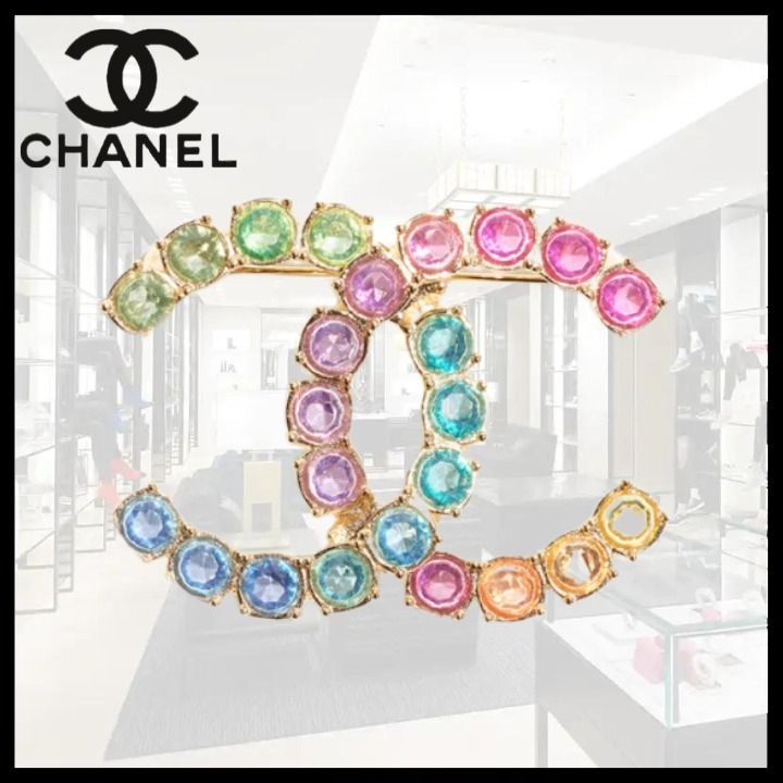 【カラフルで華やかなマルチカラー♡】CHANEL ブローチ ☆カラフル☆CHANEL ブローチ (CHANEL/ブローチ・コサージュ