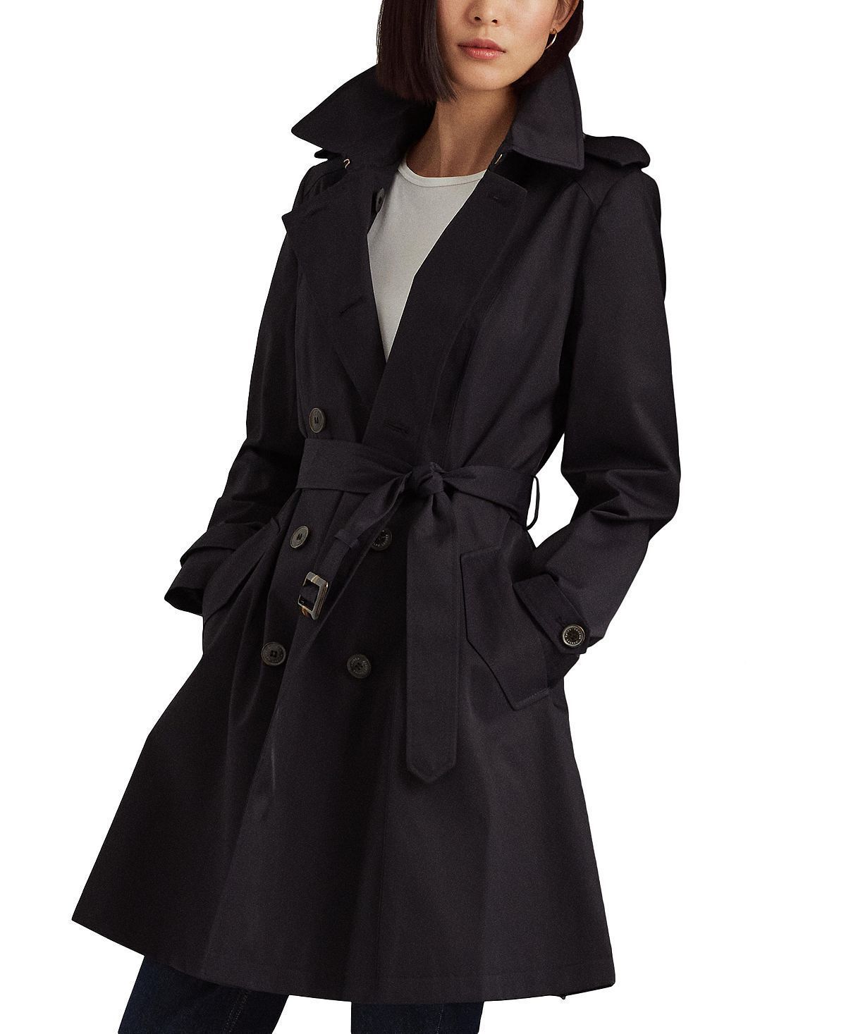 Ralph Lauren 黒 トレンチコート ベルト付き