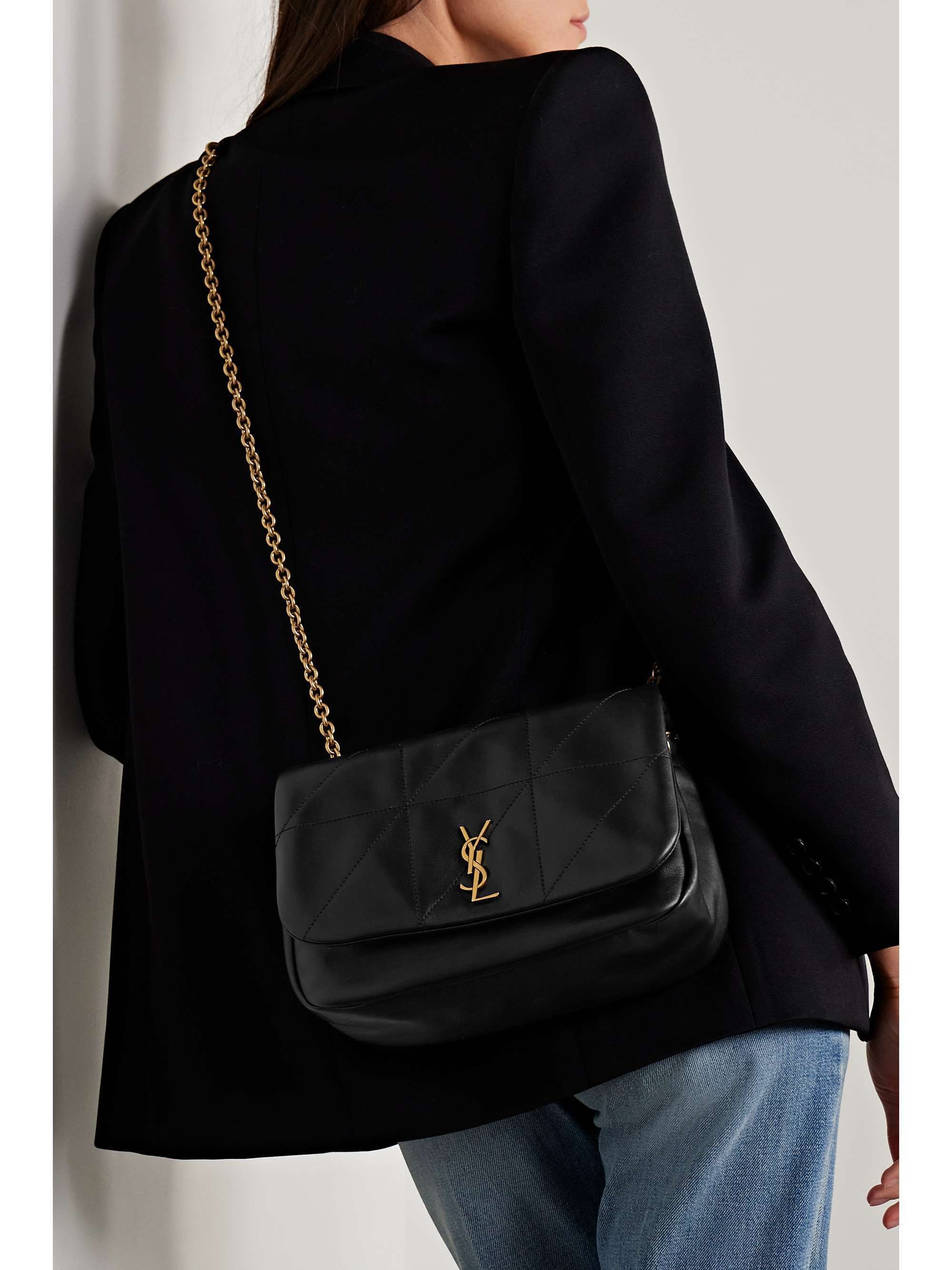 「SAINT LAURENT」JAMIE 4.3 キルティング ショルダーバッグ SAINT LAURENT Jamie 4.3 キルティングレザー ショルダーバッグ