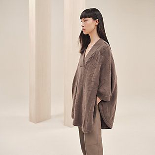HERMES 【新品同様 S品】 エルメス 2023AW ポンチョコート