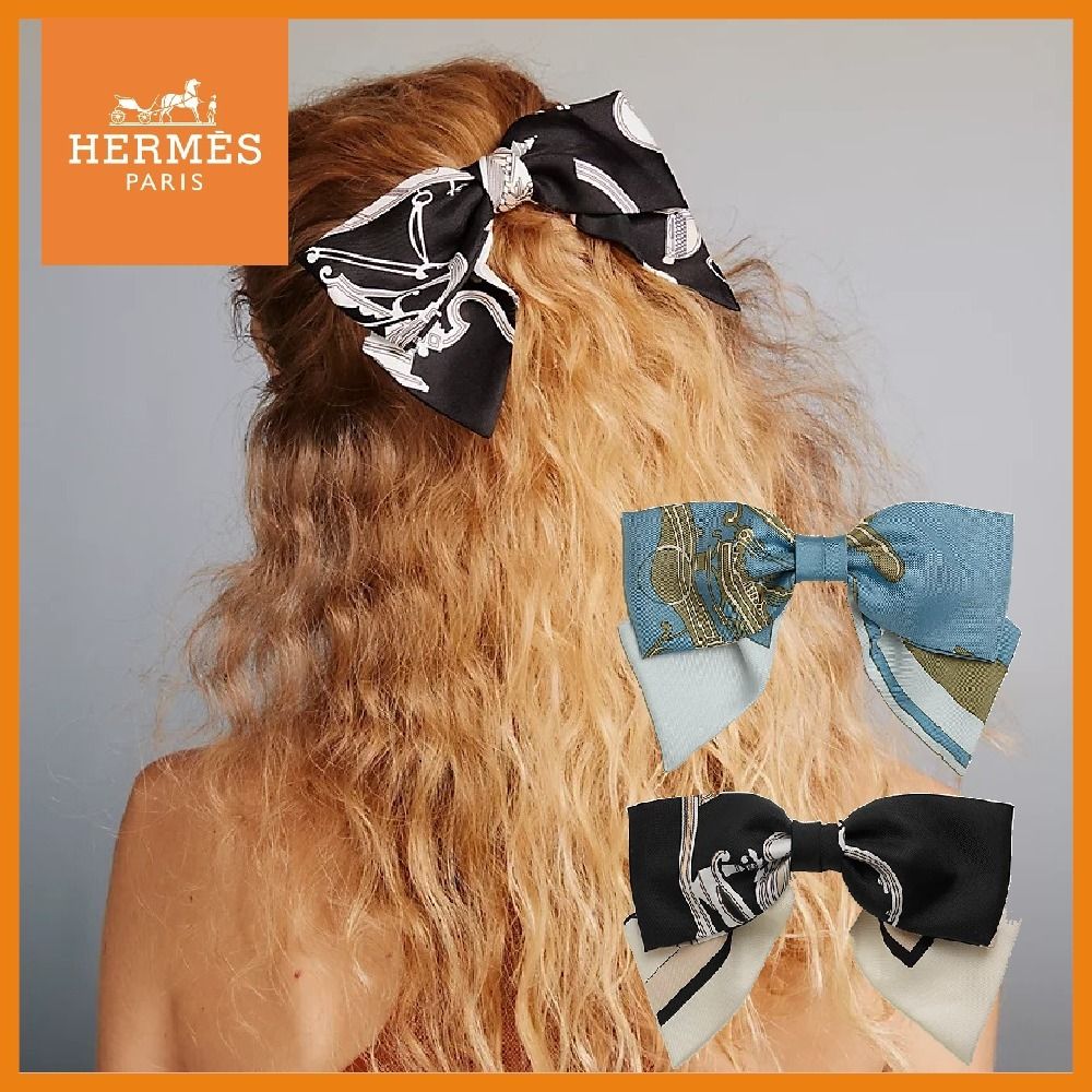 【新作】HERMES 「エクスリブリス」グルネル ヘアクリップ 華麗なるグルネル「エクス・リブリス」【HERMES】ヘアクリップ
