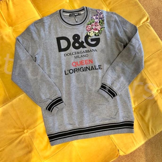 DOLCE&GABBANA★プリント入りスウェット DOLCE&GABBANA ドルガバ DGロゴプリント スウェット シャツ