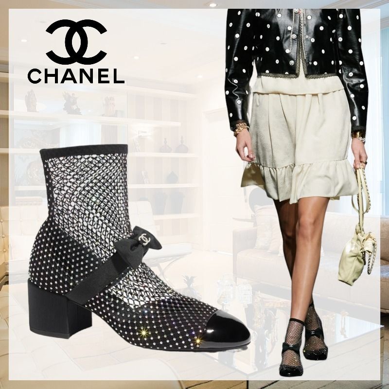 人気アイテム 足元のリボンが可愛い】 パンプス 《メリージェーン》 CHANEL 靴