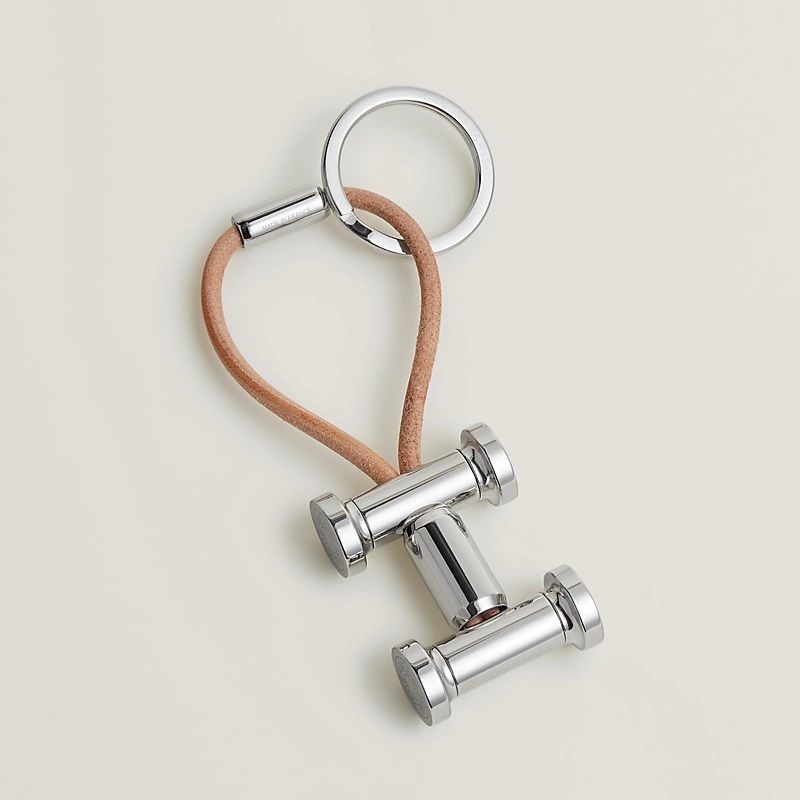 HERMES お洒落な ◇ キーホルダー《モビールH》☆ レザーベルト