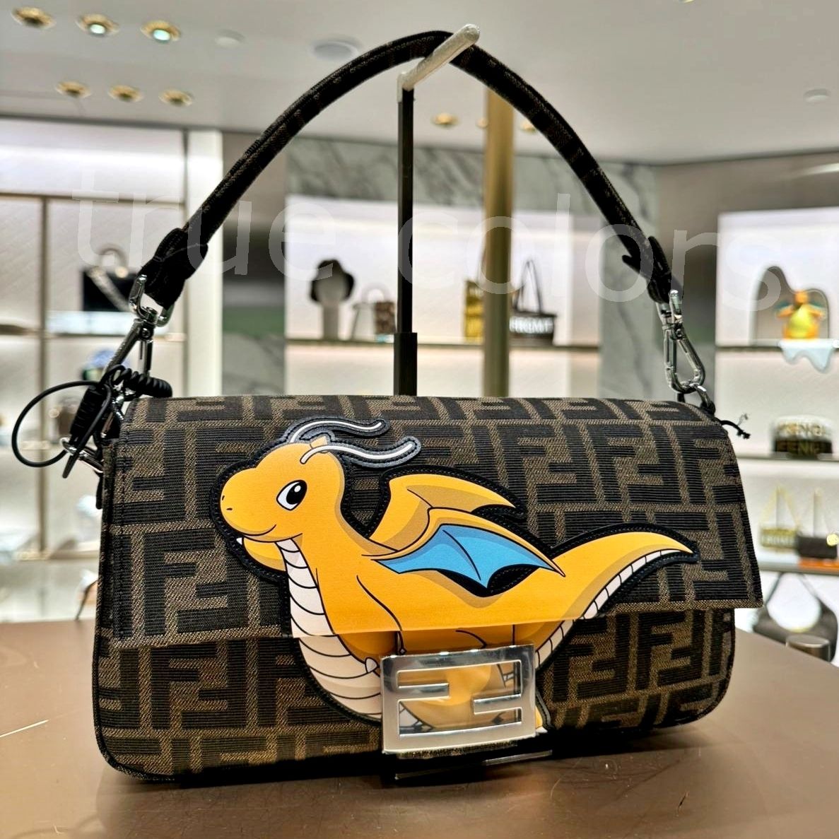 FENDI x FRGMT x POKEMON FFモチーフ&カイリュー バゲットバッグ