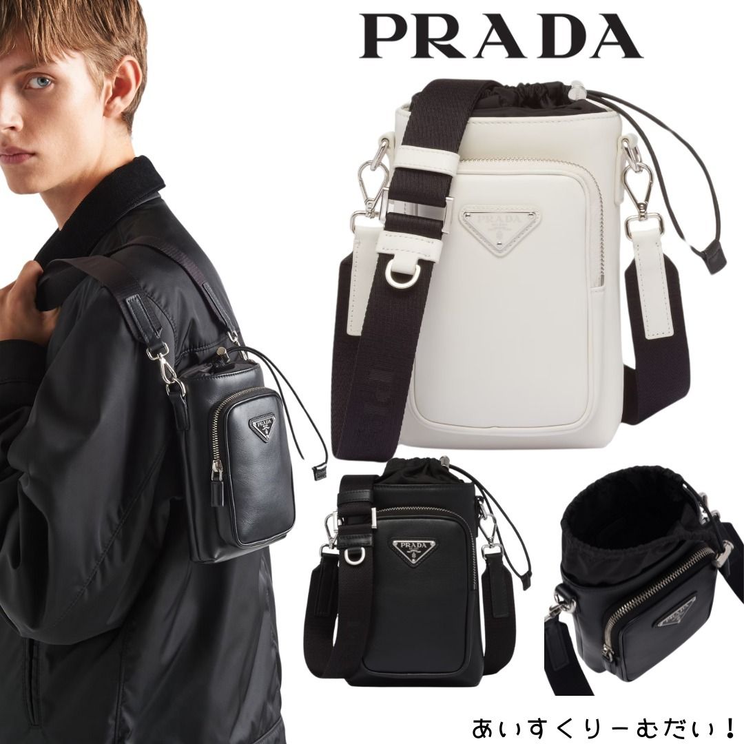 PRADA>レザー スマートフォンケース(2色展開) (PRADA PRADA>レザー スマートフォンケース(2色展開) (PRADA