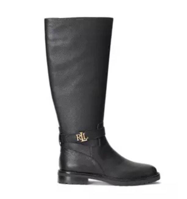 【Ralph Lauren】Hallee Tumbled Leather Tall Boots◆国内発送 Ralph Lauren】Hallee Tumbled Leather Tall Boots◇国内発送