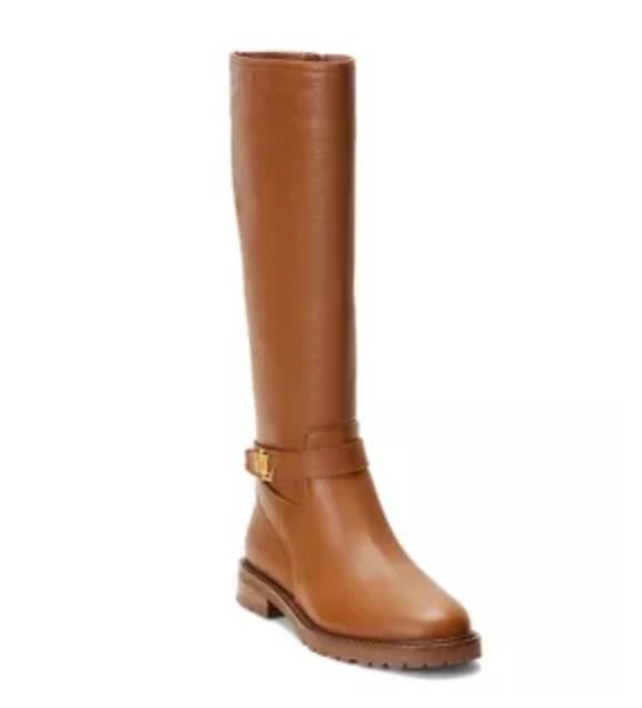 Ralph Lauren】Hallee Tumbled Leather Tall Boots◇国内発送