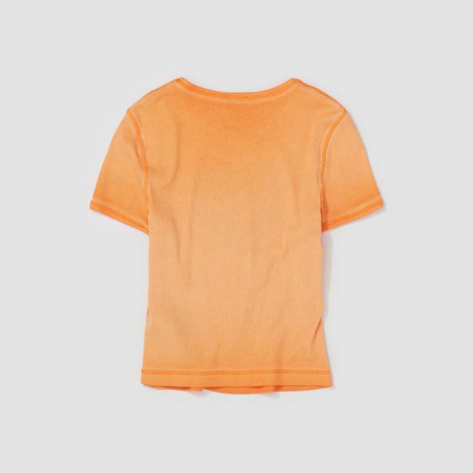 DIESEL ハートプリント 半袖Tシャツ オレンジ - メルカリ