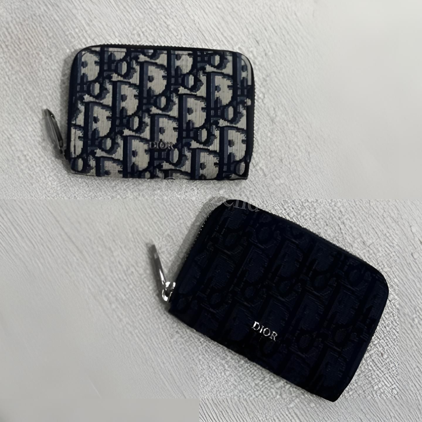 通販 クリスマスセール2025: 特集 ギフトにも♪【Dior】オブリーク ジップ カードホルダー (Dior 小物