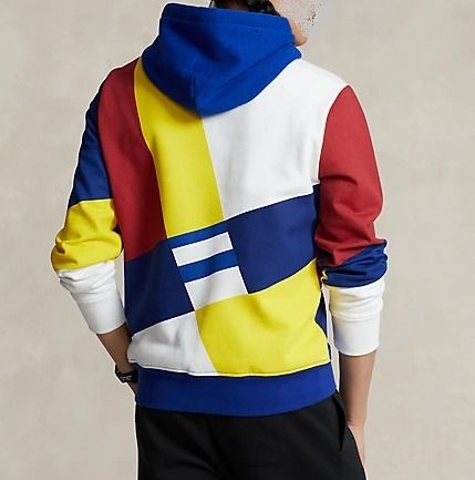 NEW【Polo Ralph Lauren】ロゴ カラーブロック フリースフーディ