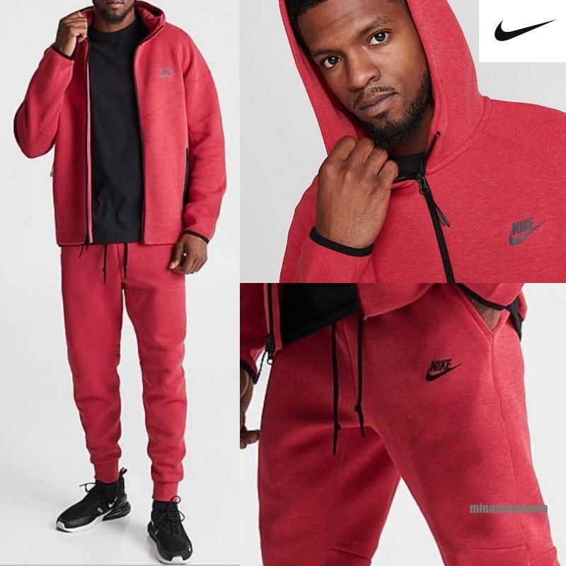 即購入OK ！ナイキ nike テックフリース 上下 セットアップ 赤 XL