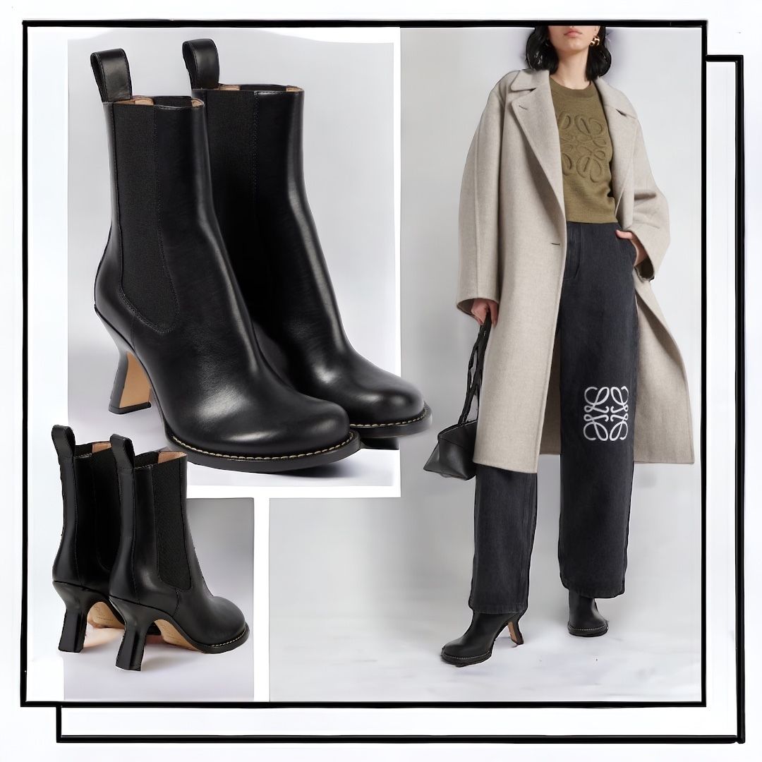 Loewe カーフスキン チェルシー ショートブーツ