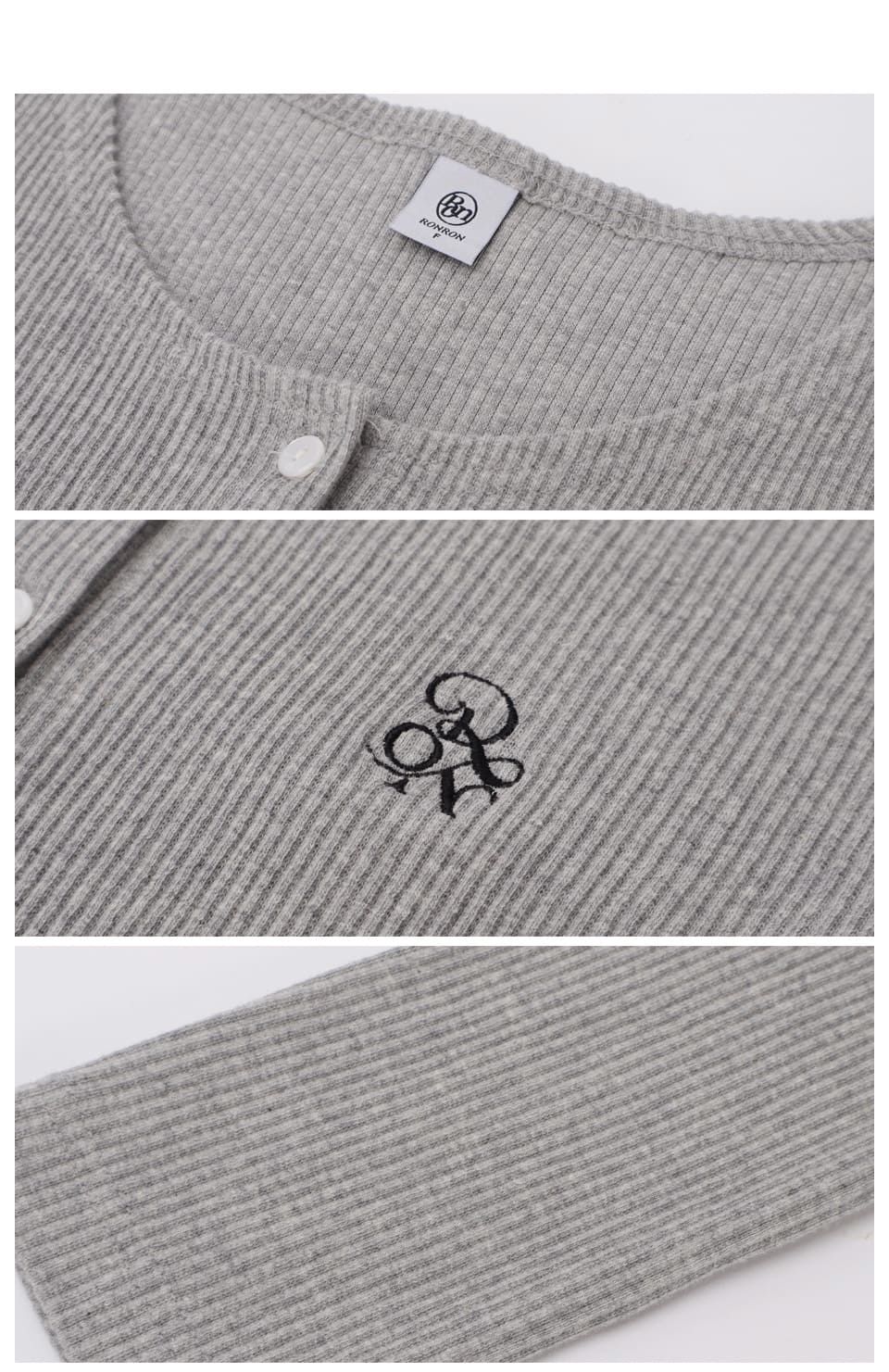 ★送料・関税込★RONRON★SLIM BUTTON U NECK LONG SLEEVE★ RONRON】SLIM BUTTON U NECK LONG SLEEVE (RONRON/Tシャツ