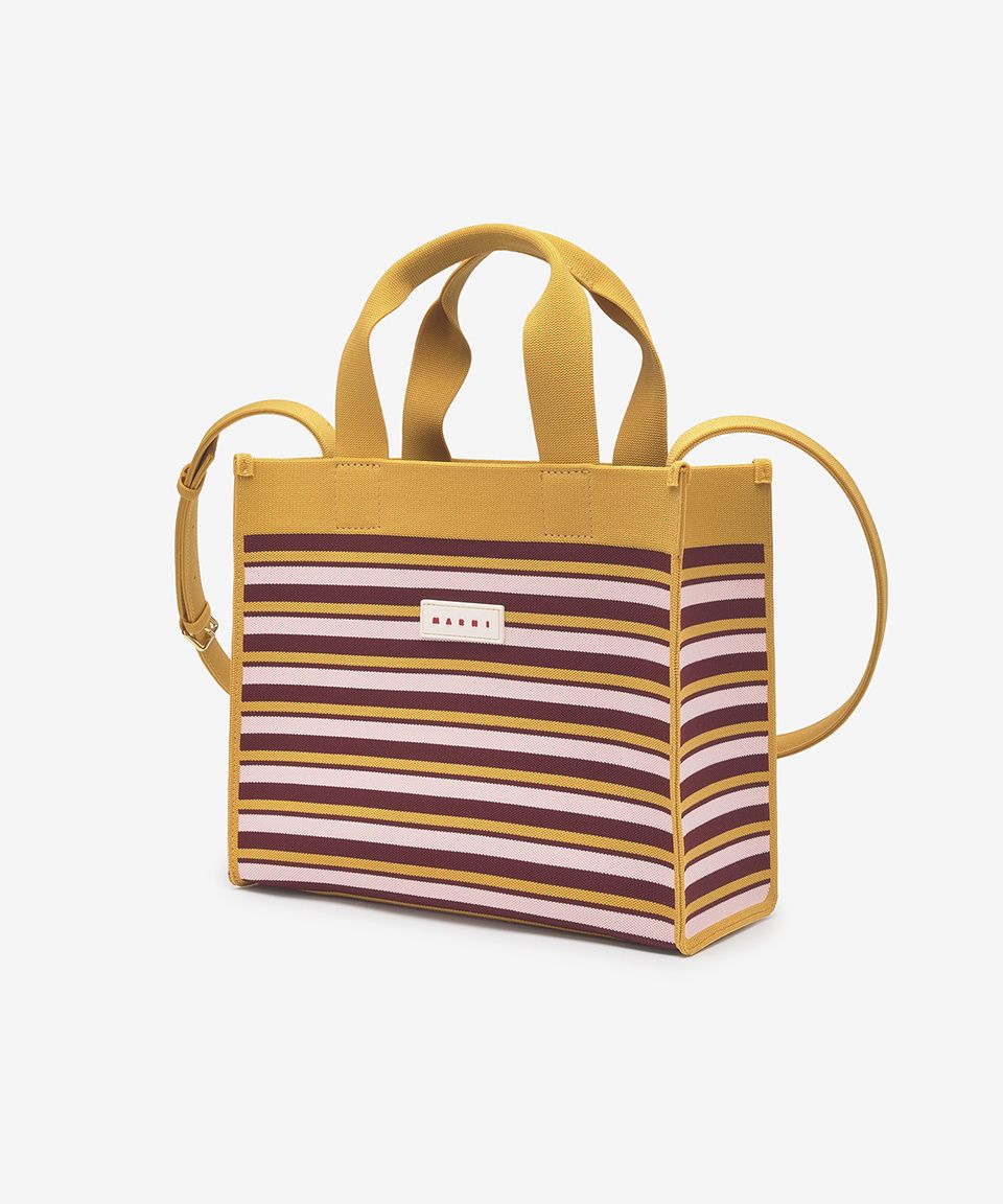 MARNI》 ストライプ ニット ショッパーバッグ (MARNI/トート