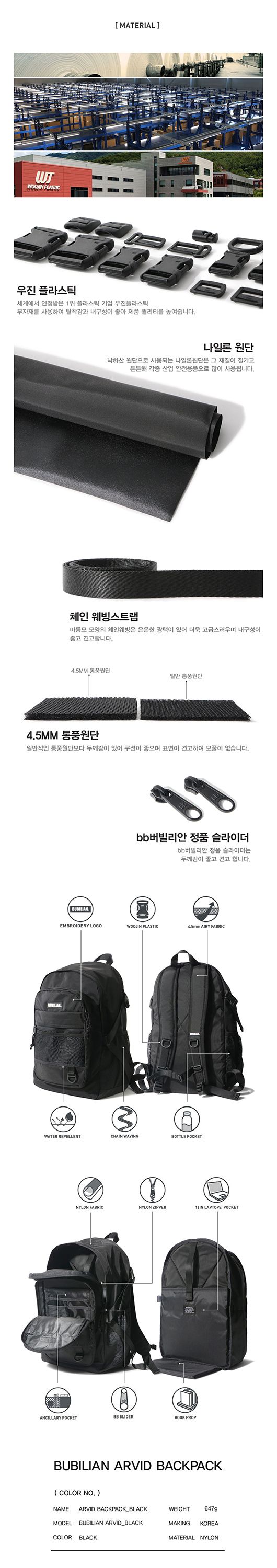★bubilian★送料込み★韓国★大人気★Bubilian Arvid Backpack ☆bubilian☆送料込み☆韓国☆大人気☆Bubilian Arvid Backpack