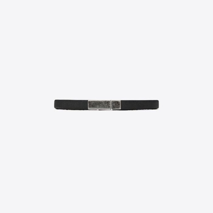 国内直営*SAINT LAURENT* サンローラン IDプレートブレスレット