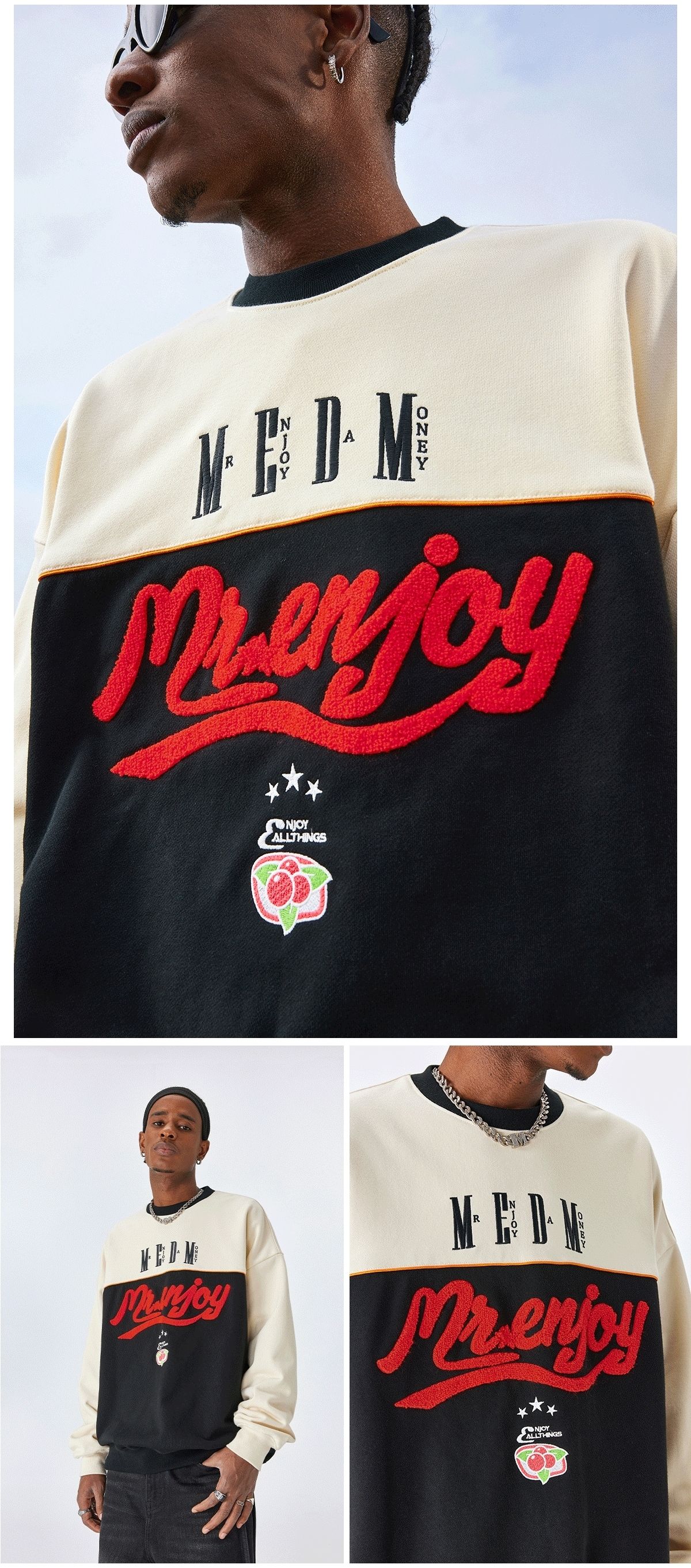日本未入荷/88rising愛用☆MEDM☆ルーズ トレーナー スウェット 日本未入荷/88rising愛用☆MEDM☆ルーズ トレーナー スウェット