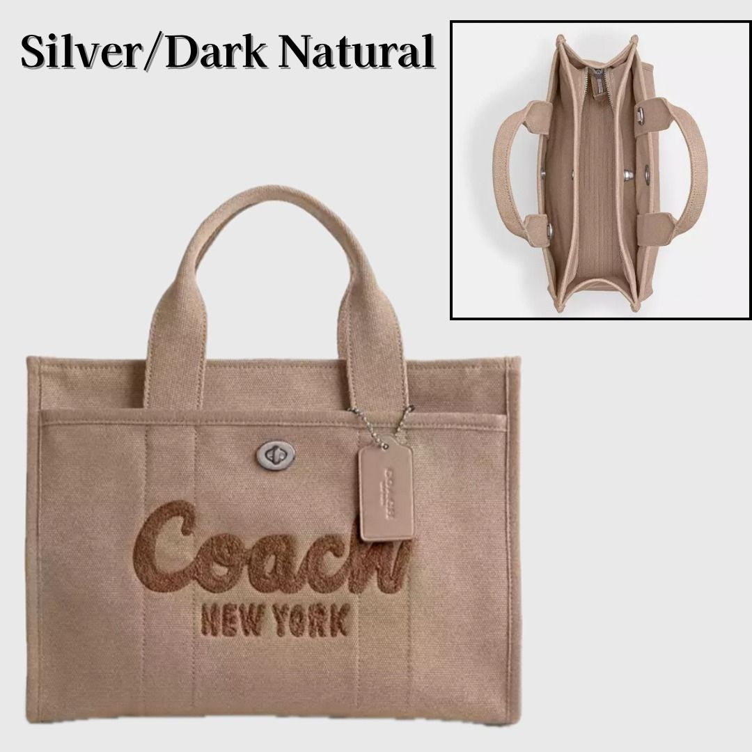 COACH ブラウン ロゴ トートバッグ - メルカリ