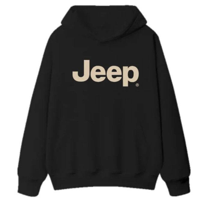 Jeep ロゴ パーカー 韓国風 スウェット カジュアルレトロ起毛 Jeep ロゴ パーカー 韓国風 スウェット カジュアルレトロ起毛
