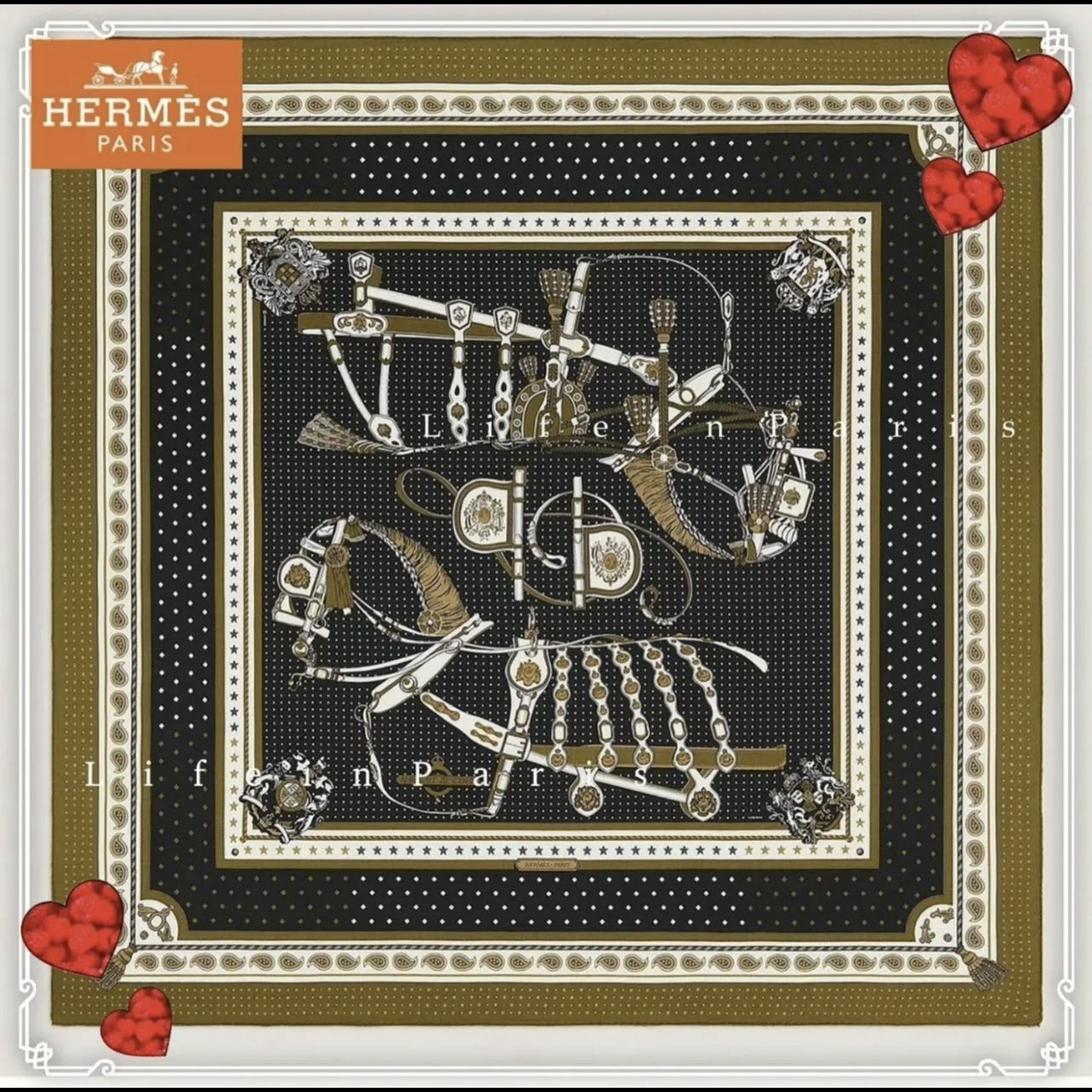 HERMESカシシル140 バンダナ 宮廷の馬具 Harnais各色 (HERMES/スカーフ) 102581570【BUYMA】 HERMESカシシル140 バンダナ 宮廷の馬具 Harnais各色 (HERMES/スカーフ) 102581570【BUYMA】