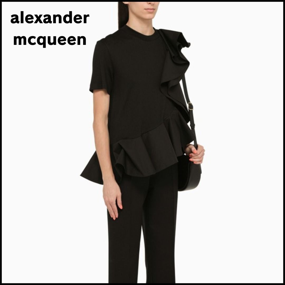 絶対的な信頼 Alexander McQueen Tシャツ アレキサンダーマックイーンフリル トップス