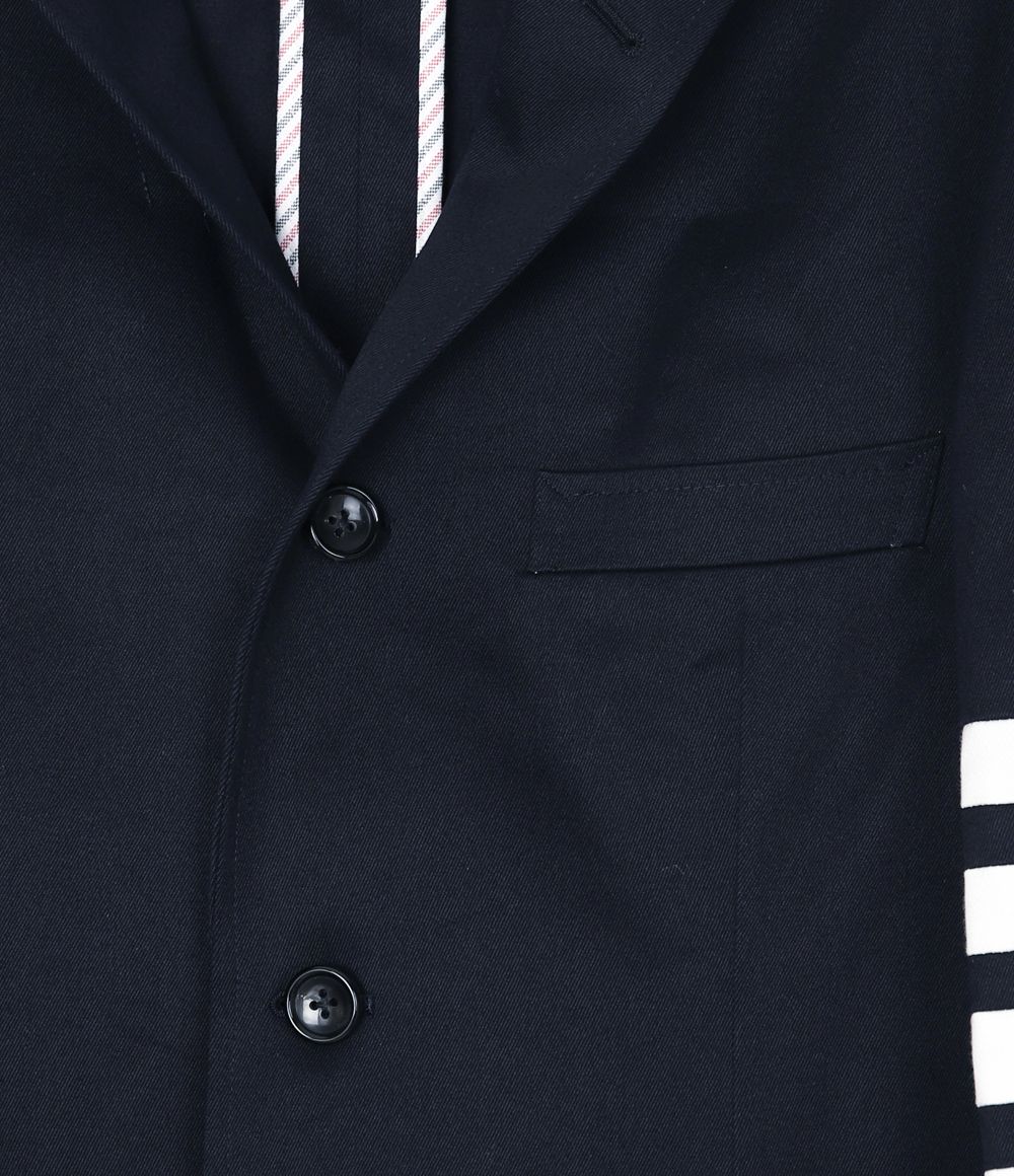 希少 黒入荷！ ☆THOM BROWNE☆バーストライプアンバランスジャケット (THOM ジャケット・アウター