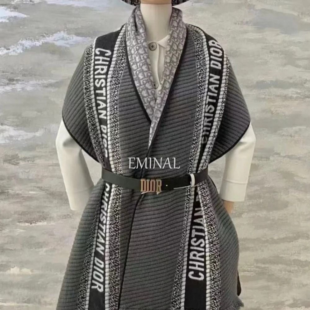 DIOR】ディオール ☆ リバーシブル スカーフ グレー 送料込