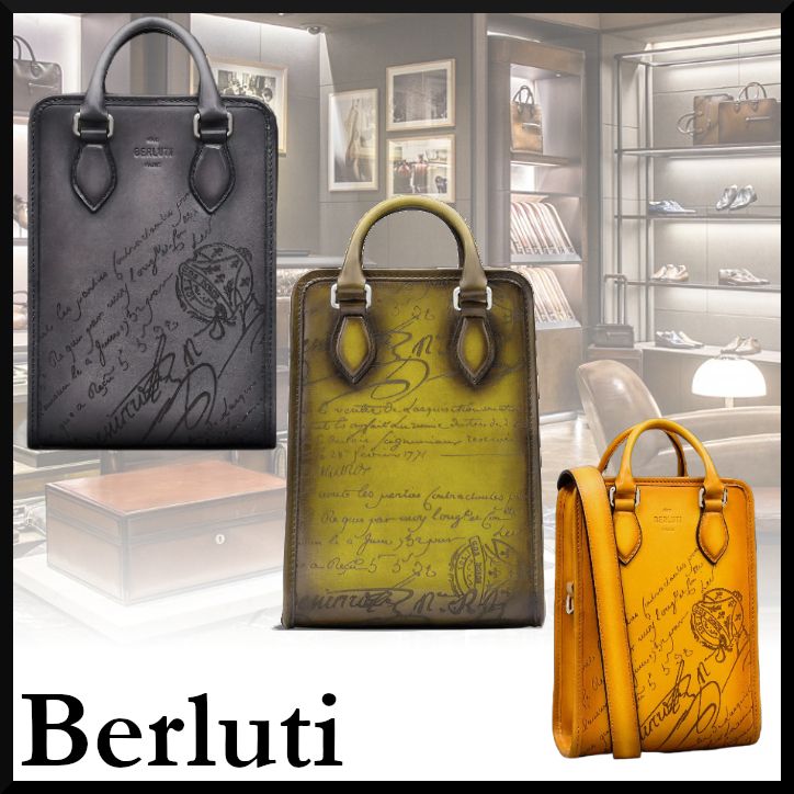 【Berluti】プレミアジュール ガリバーレザーメッセンジャー 3色 プルミエジュール ガリバー スクリットレザー メッセンジャー
