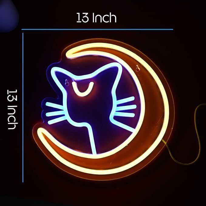 セーラームーン ネオンサイン 猫 ルナ LED ライト ゲームルーム