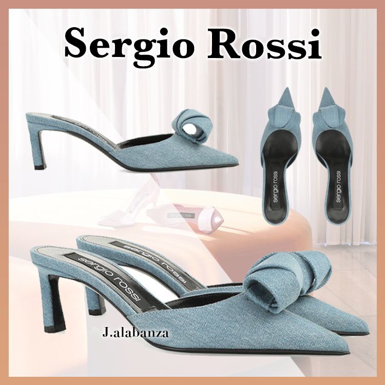 sergio rossi デニム ミュール